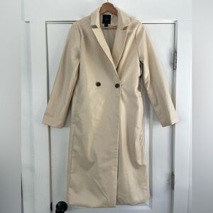 Forever 21 Premium Label Faux Leather Trench Coat - S